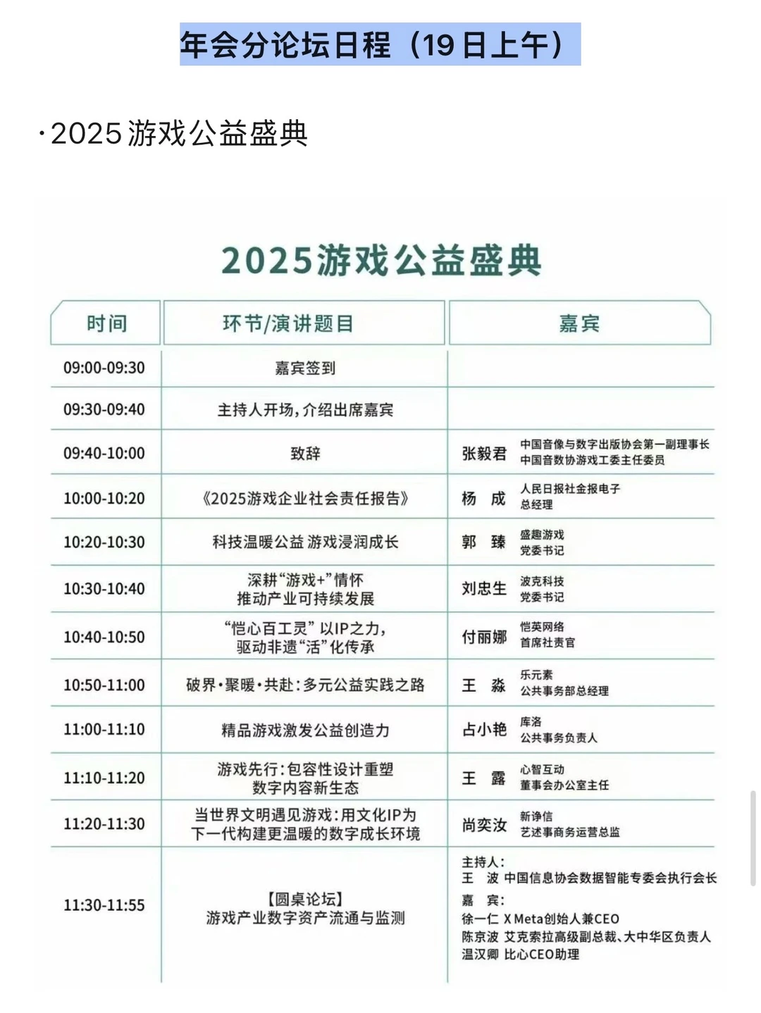 2025中国游戏产业年会12.19日程公布!