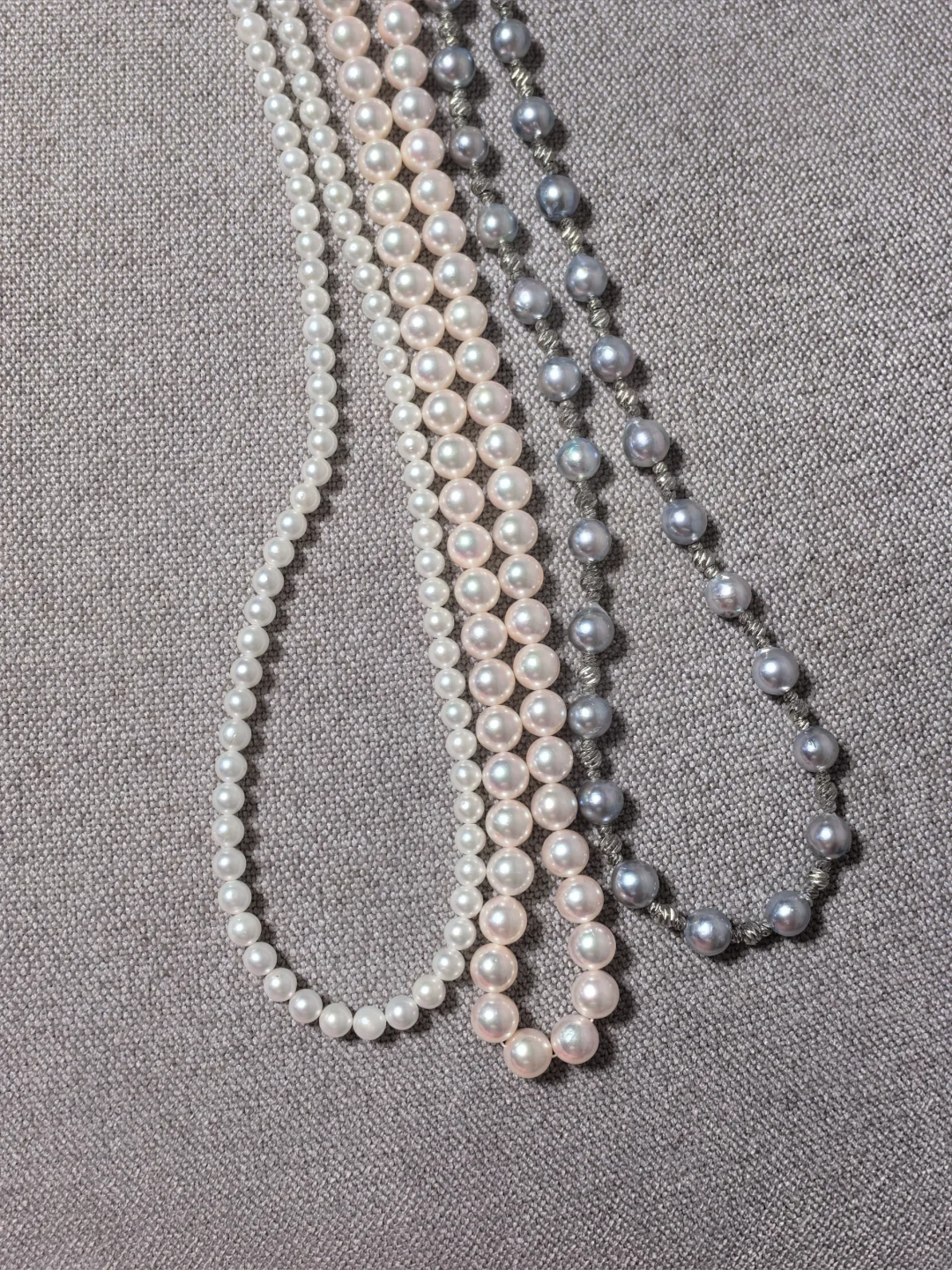 最近入的三条海水珍珠，太喜欢啦