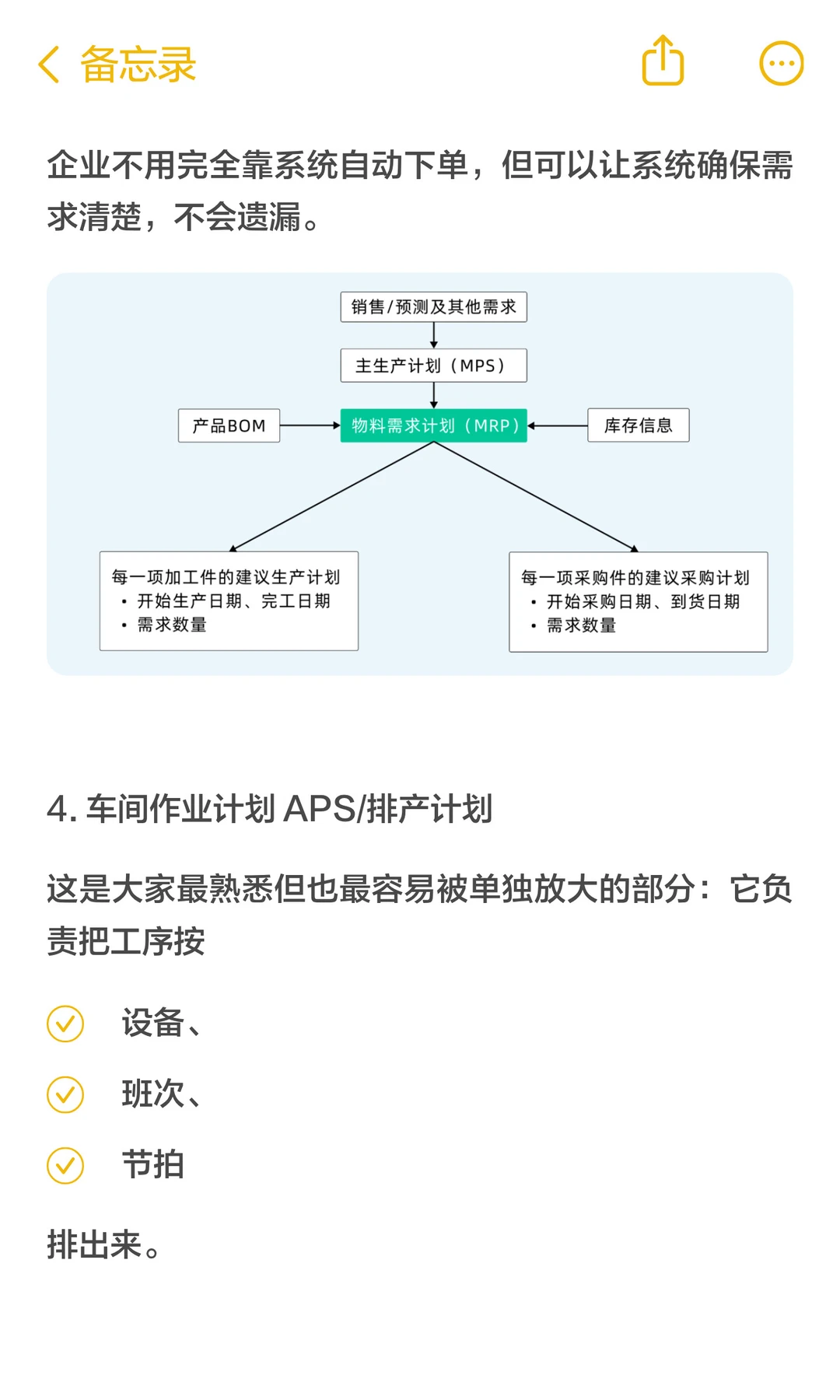离散制造的四类计划、三条链路一次说清
