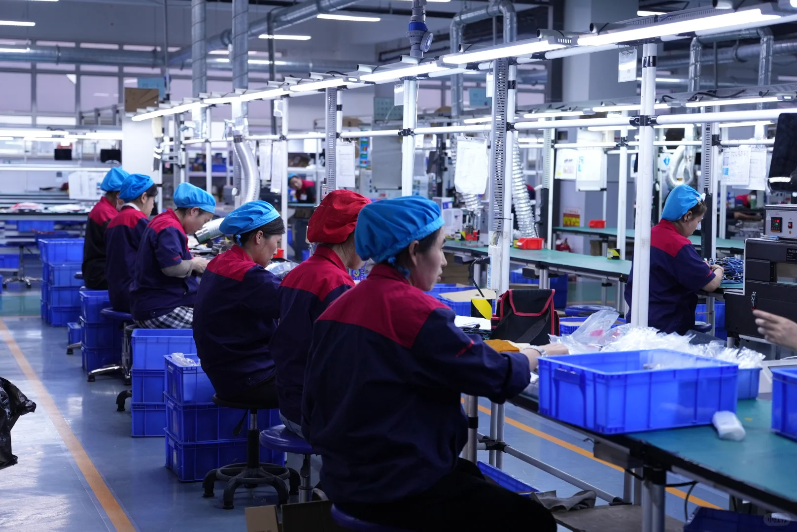 标准化的生产车间内