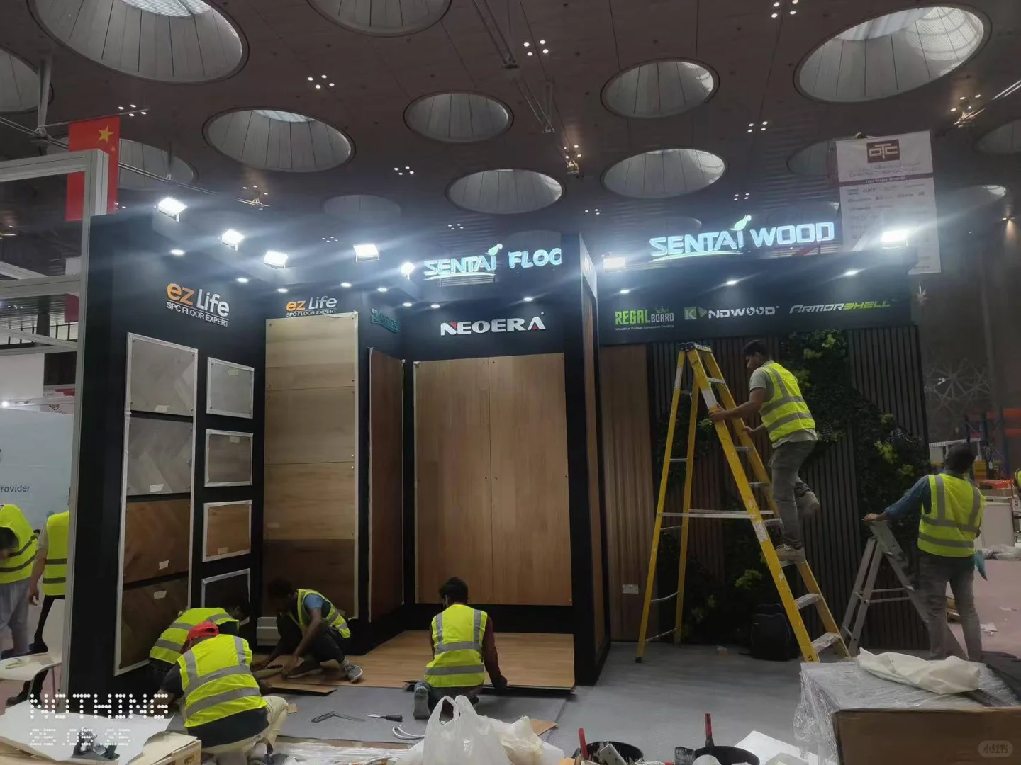 卡塔尔建材展现场直击！ 施工过程大公开