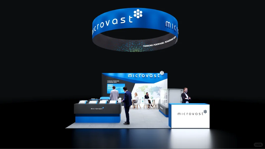 悬浮环形顶!这个科技感展台也太会装了✨