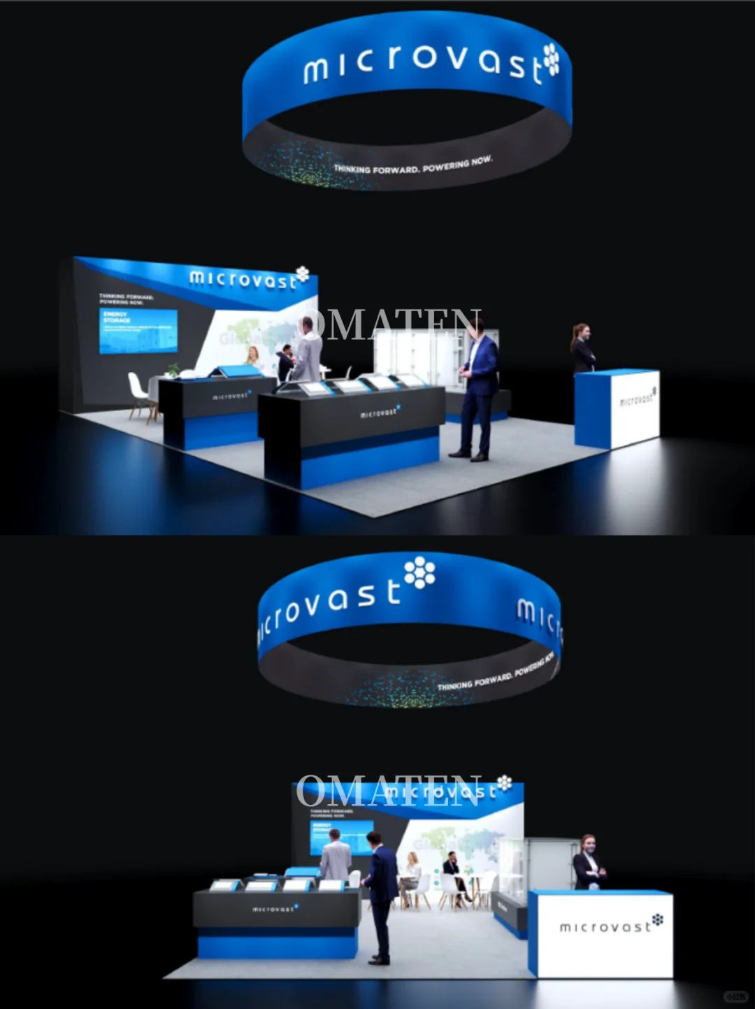 悬浮环形顶!这个科技感展台也太会装了✨