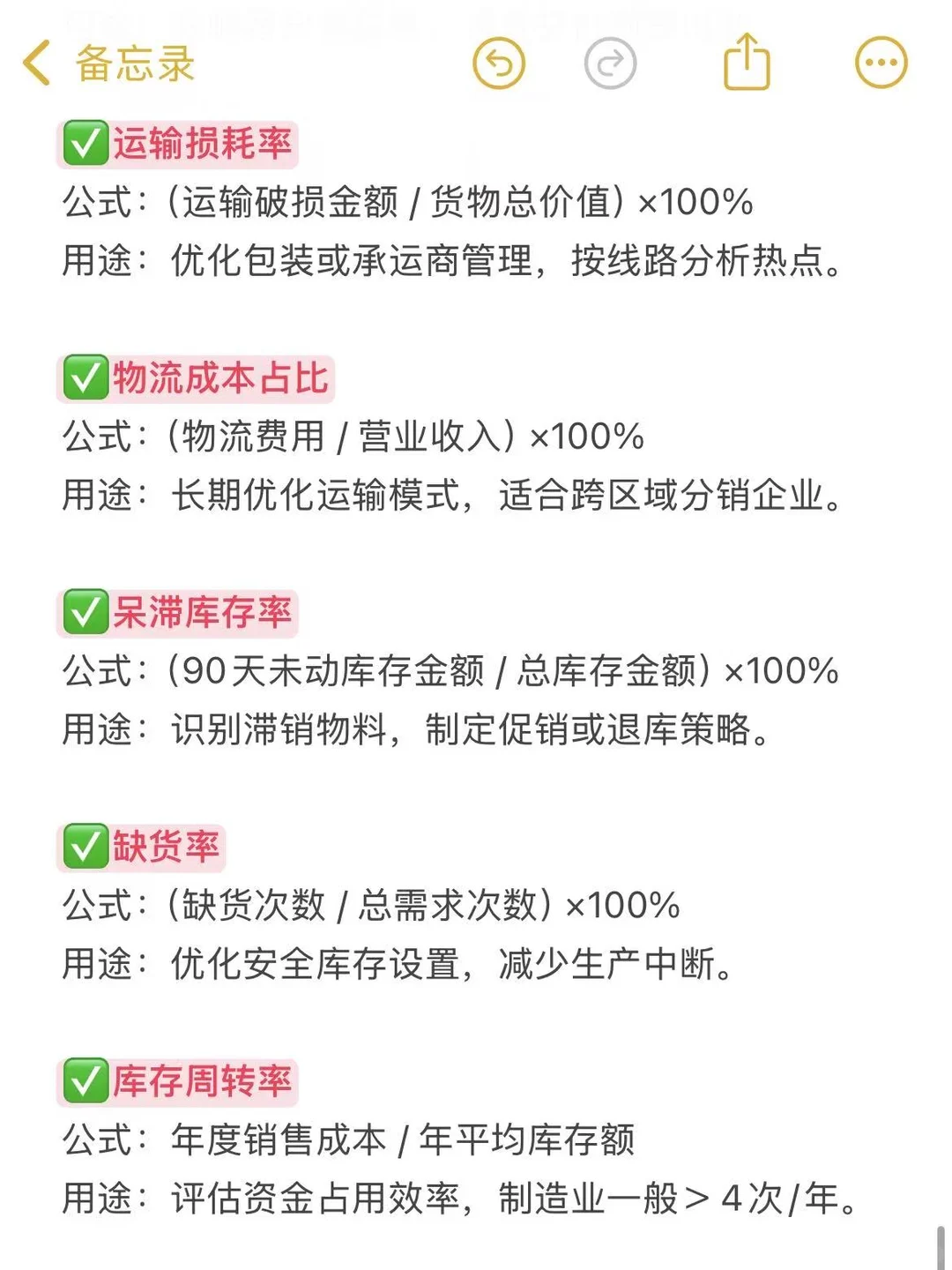采购管理的22个核心指标与计算公式