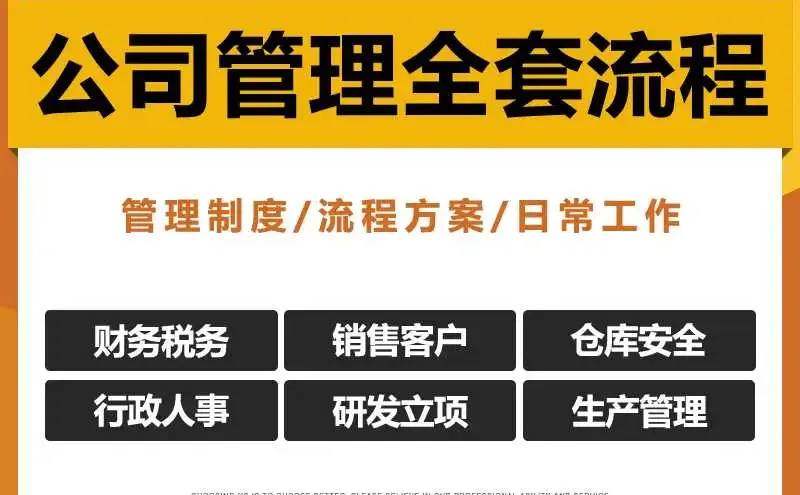 内部管理流程图财务市场采购客服流程示意