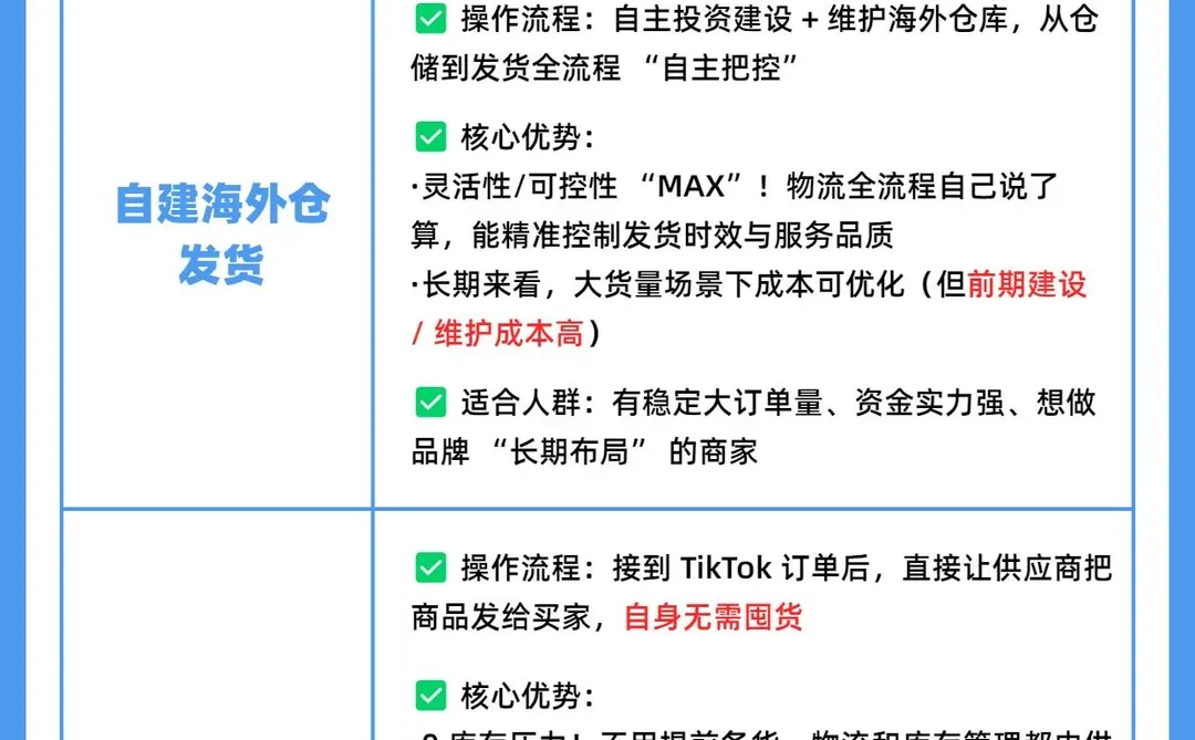 TikTok跨境时有哪些发货方式是必须了解的?