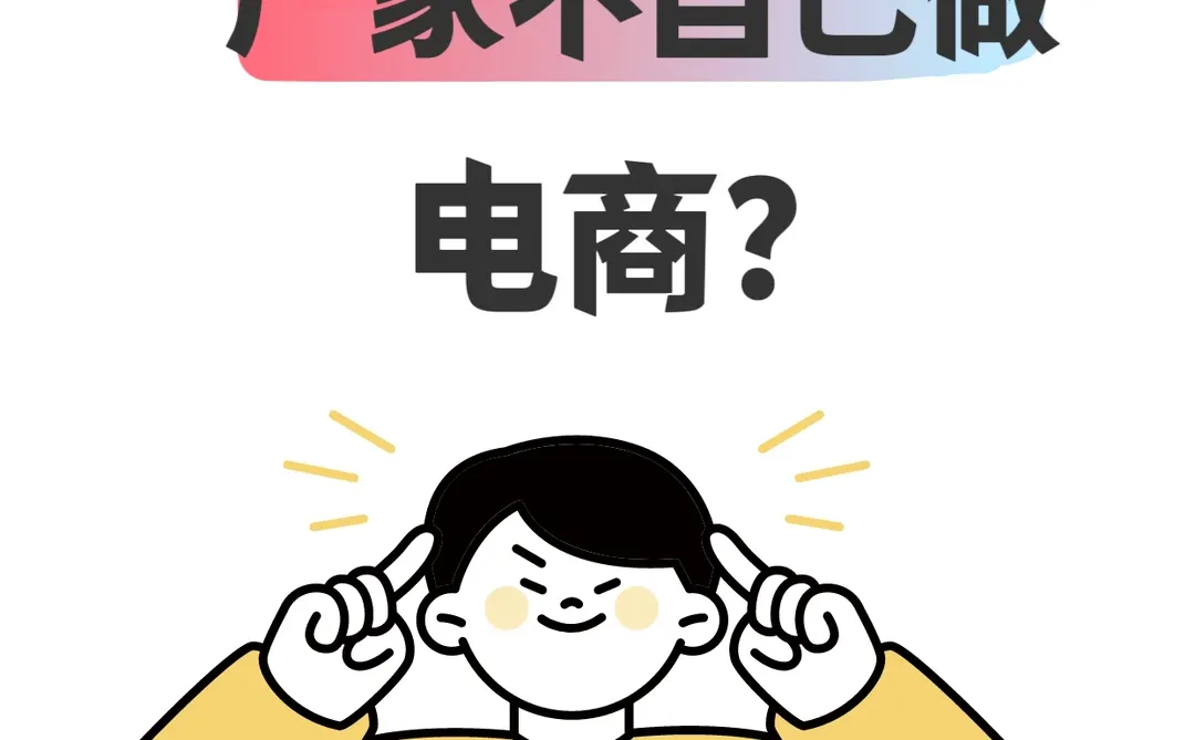 有个疑惑，为啥厂家不自己开店搞呢？？？