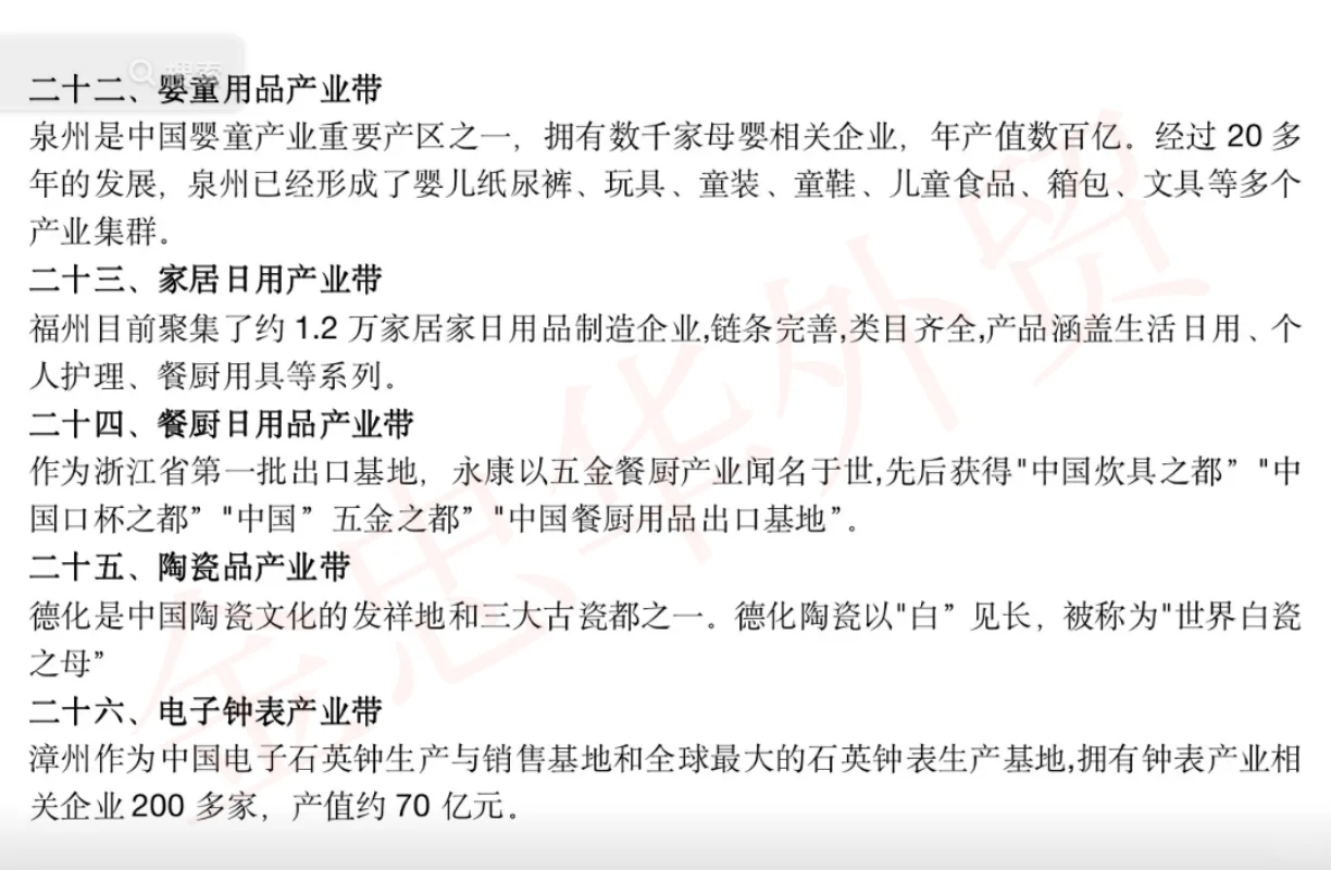 外贸货源产业大全，收藏起来以备不时之需！