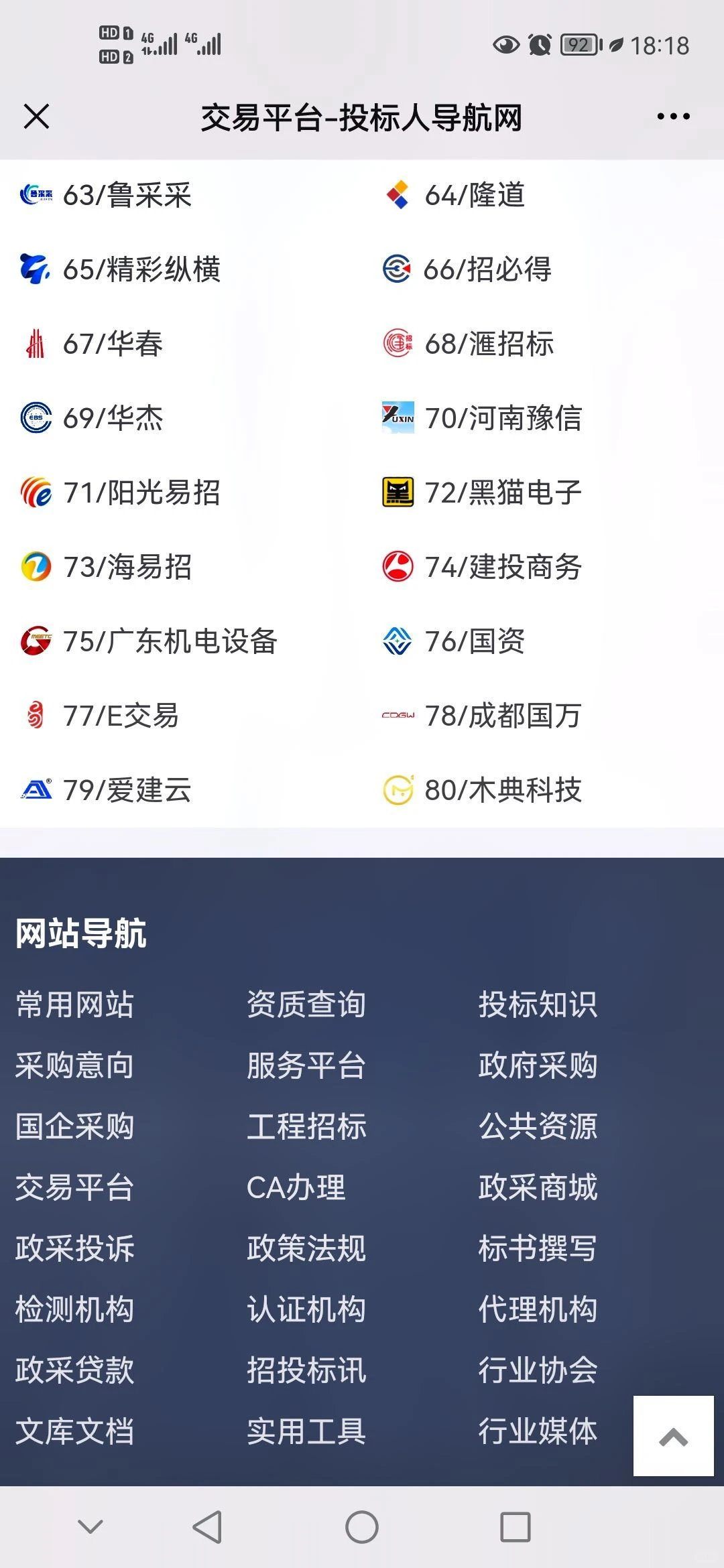 全国第三方电子招投标交易平台有多少家？