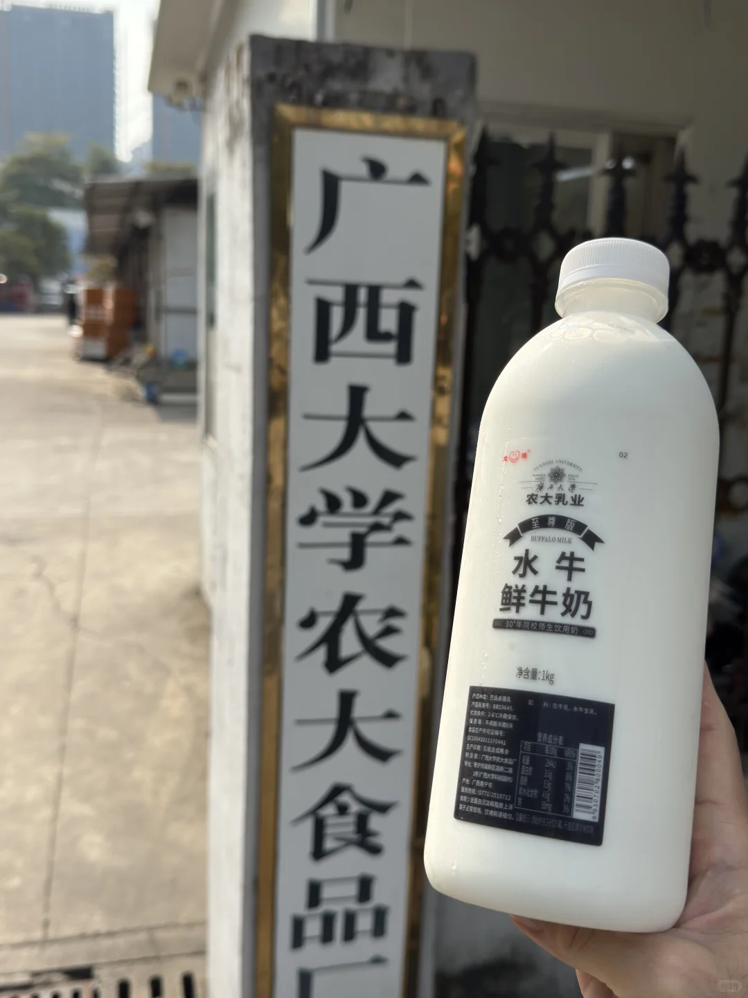 来到广西大学牛奶厂，喝奶打卡！