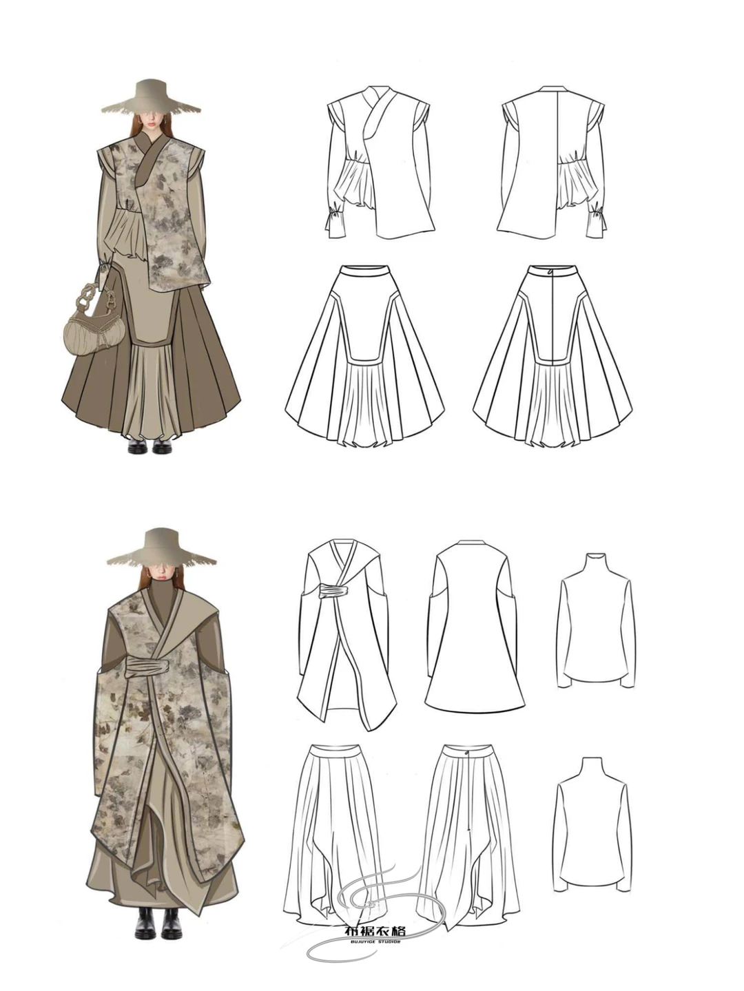 成衣工坊|布裾衣格服装成衣作品分享