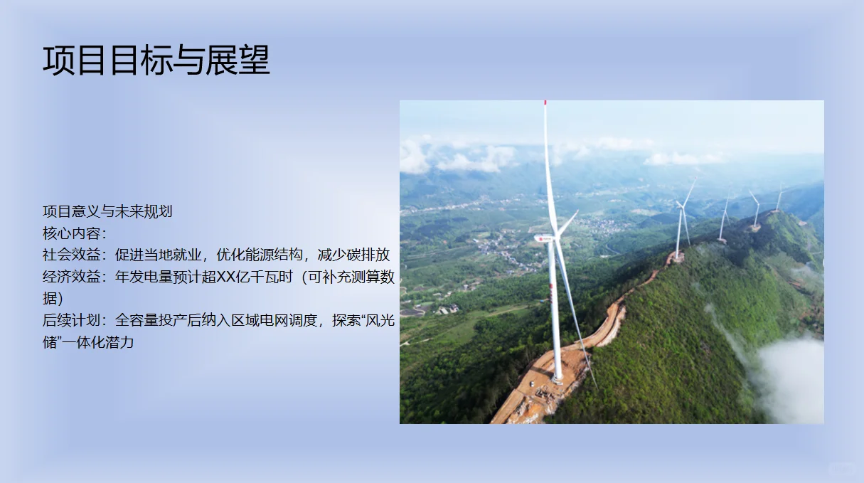 贵州省安顺市西秀区100MW风电项目介绍