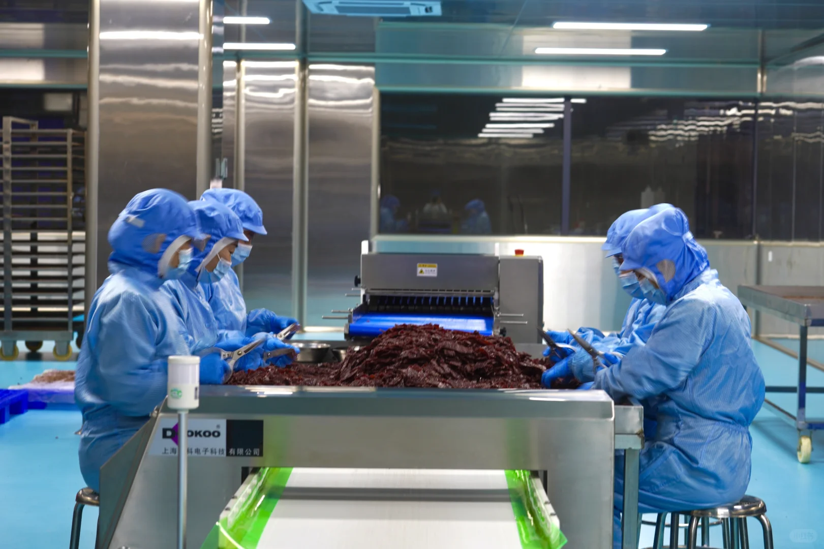 爆品零食工厂探秘!???各种肉加工