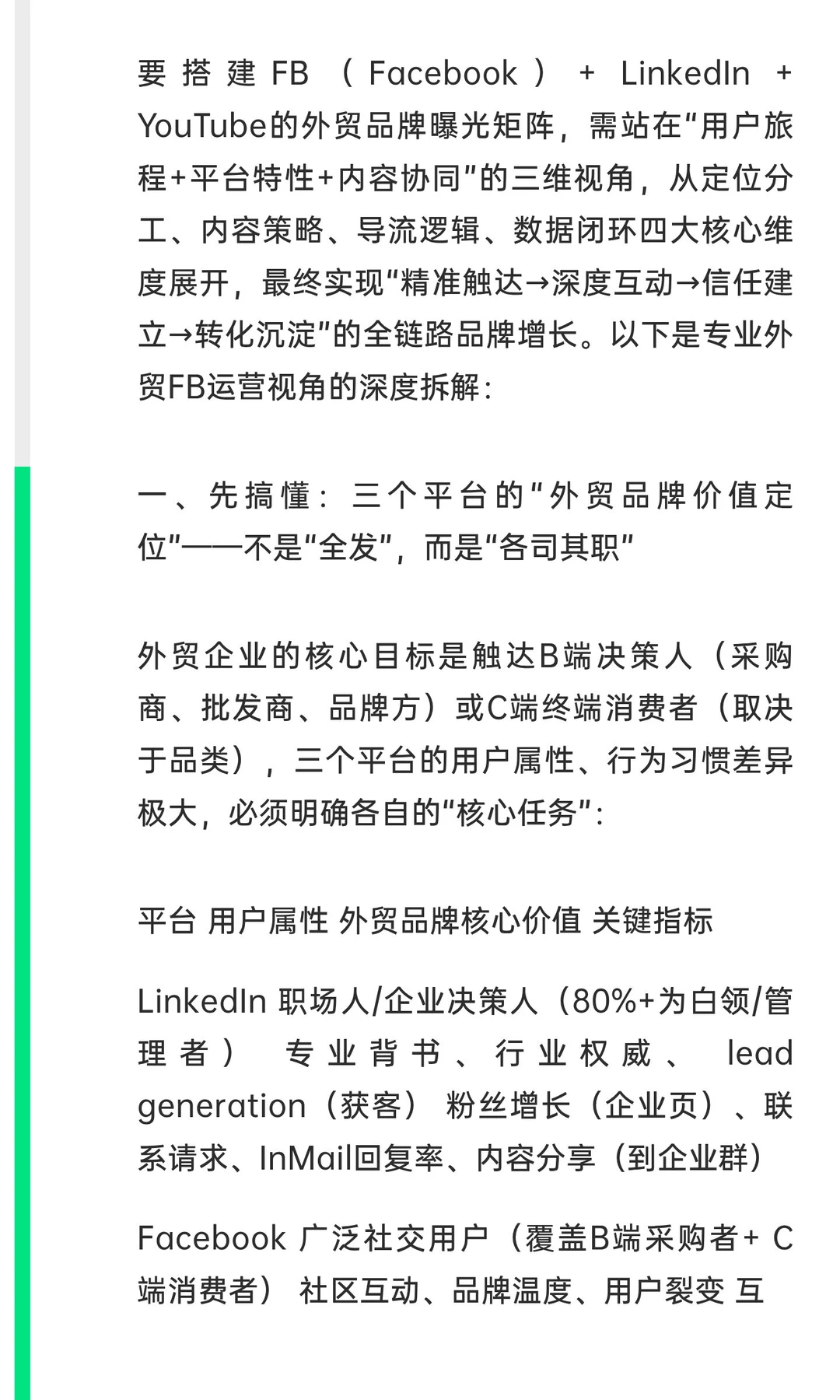 外贸人必码%平台矩阵精准获客攻略