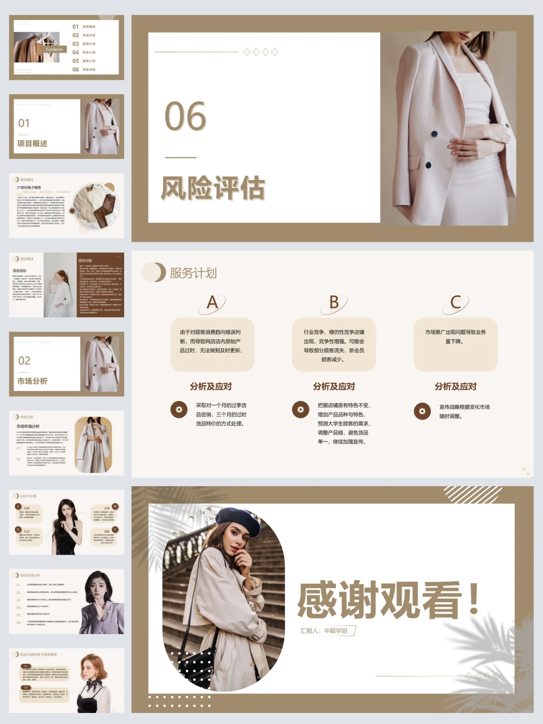 女装店创新创业计划书PPT