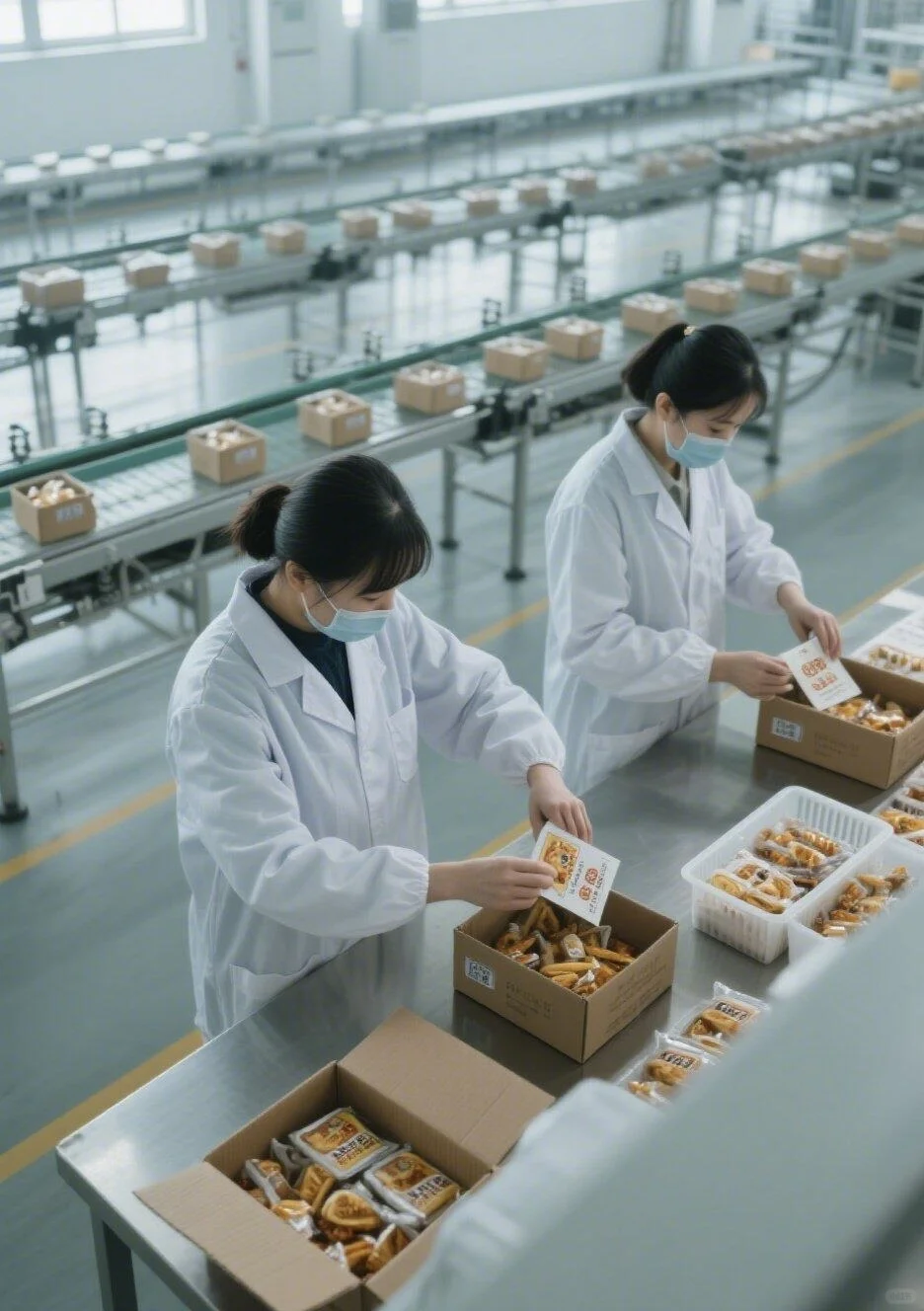 00后女生和闺蜜一起找了个面包厂