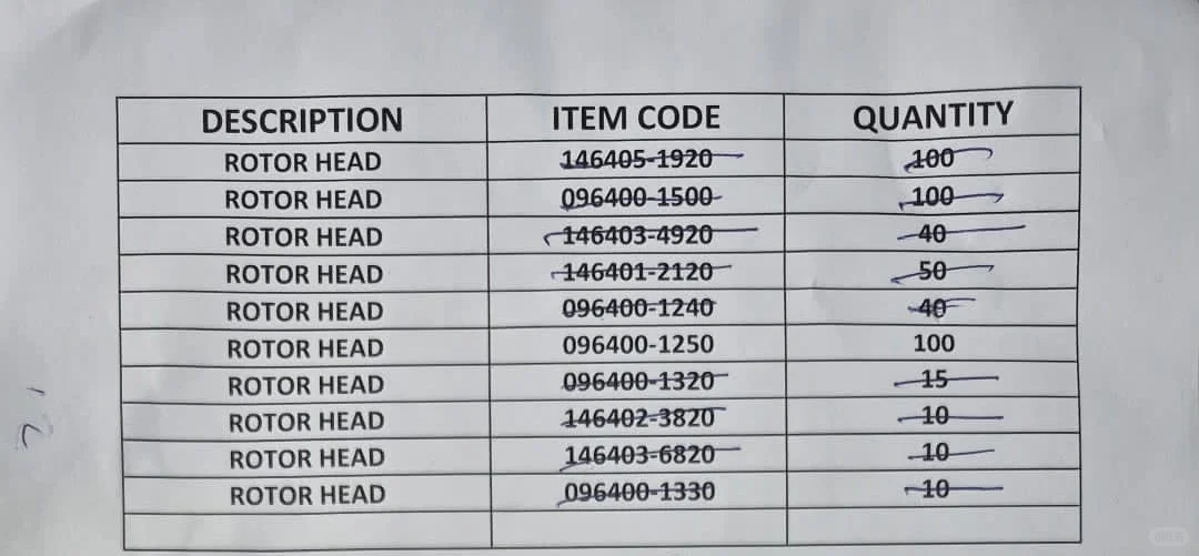 外贸单，找油泵转子头跟喷油嘴供应商