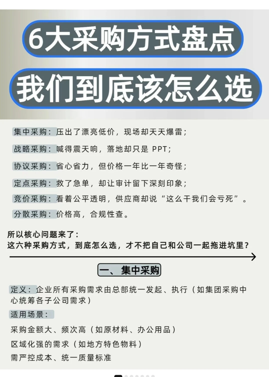 六大采购方式盘点我们该怎么选