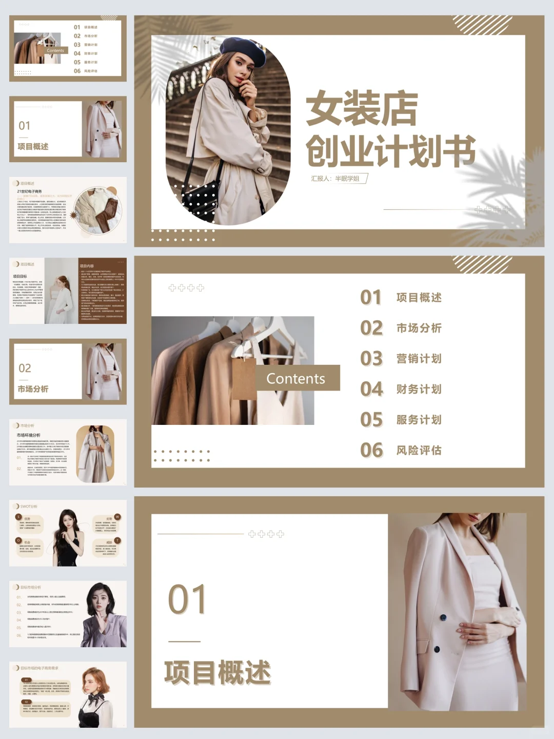 女装店创新创业计划书PPT