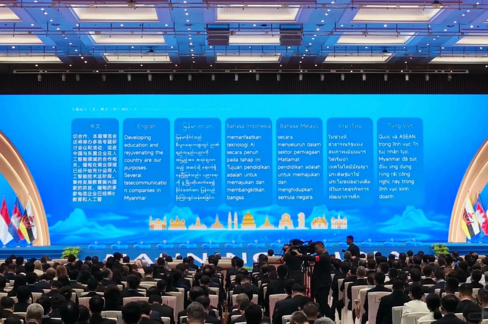 你们谁在东博会看到蓝色“菌子”了？