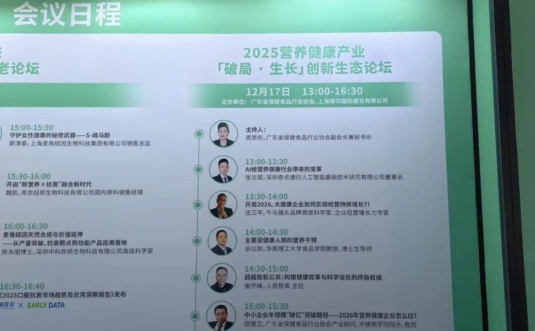 一周一行 深圳国际营养与健康产业展