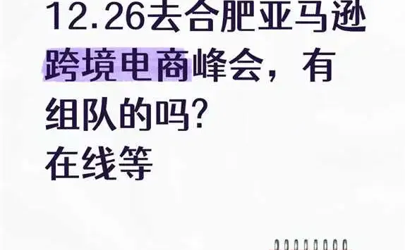 合肥亚马逊电商展在线组队