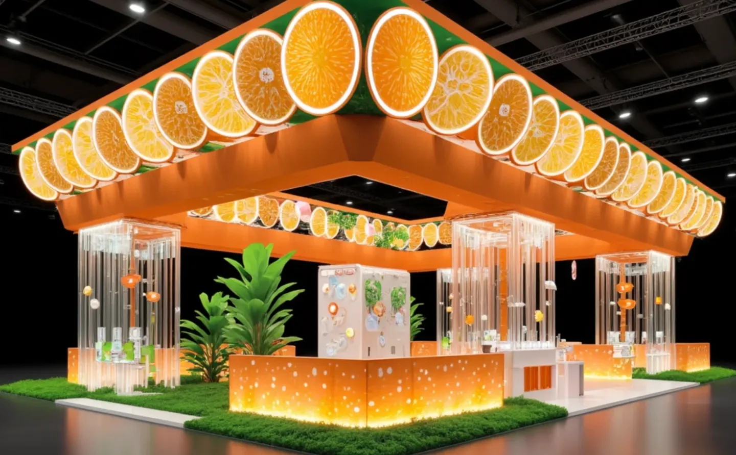 汇源果汁展台
