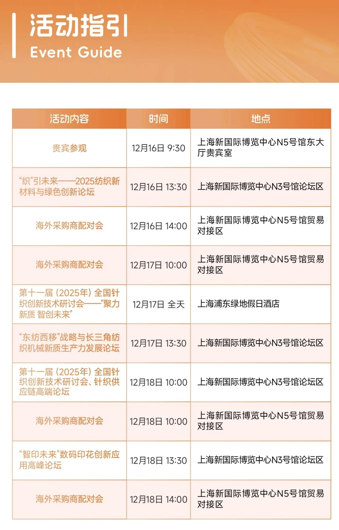 2025上海纺机展逛展攻略（展位图+时间+门票）