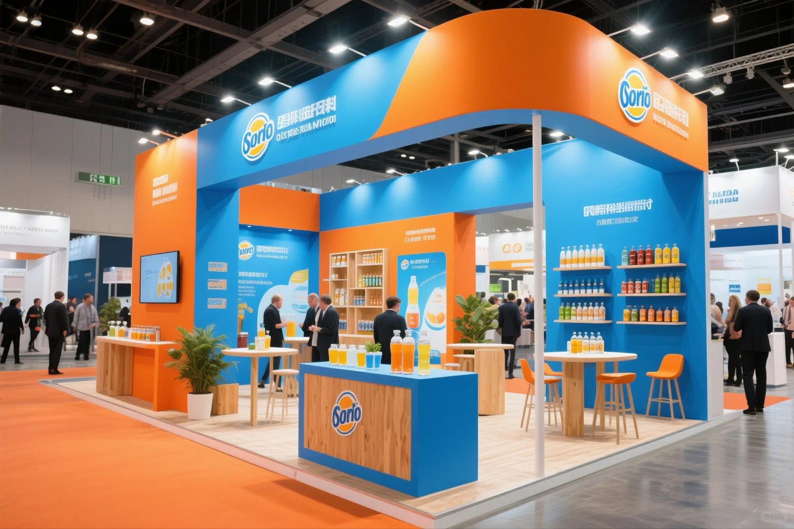 045｜AI-100套展台案例｜饮料行业