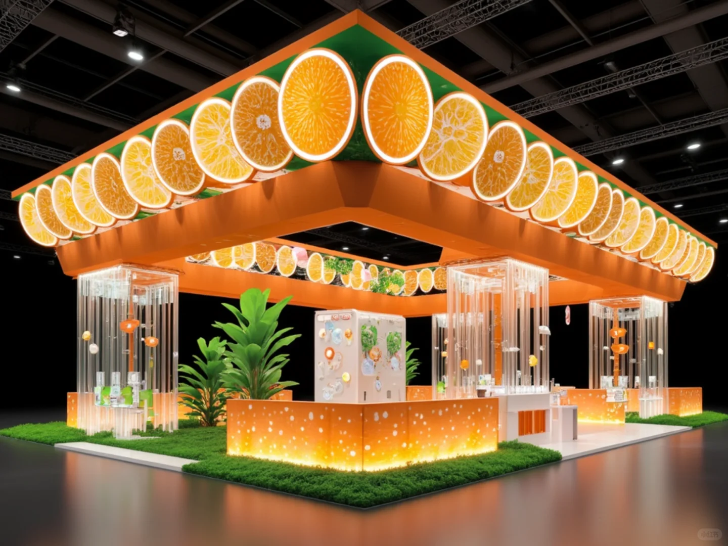 汇源果汁展台