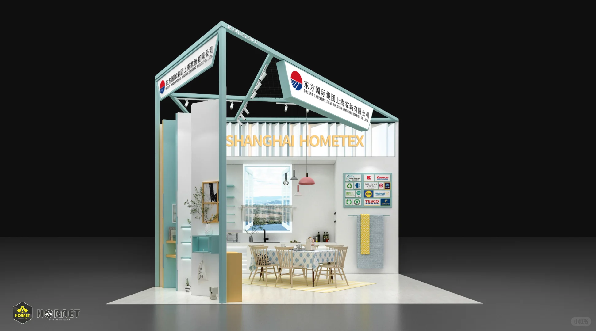 谁懂啊！这个家纺展台设计直接戳中审美✨