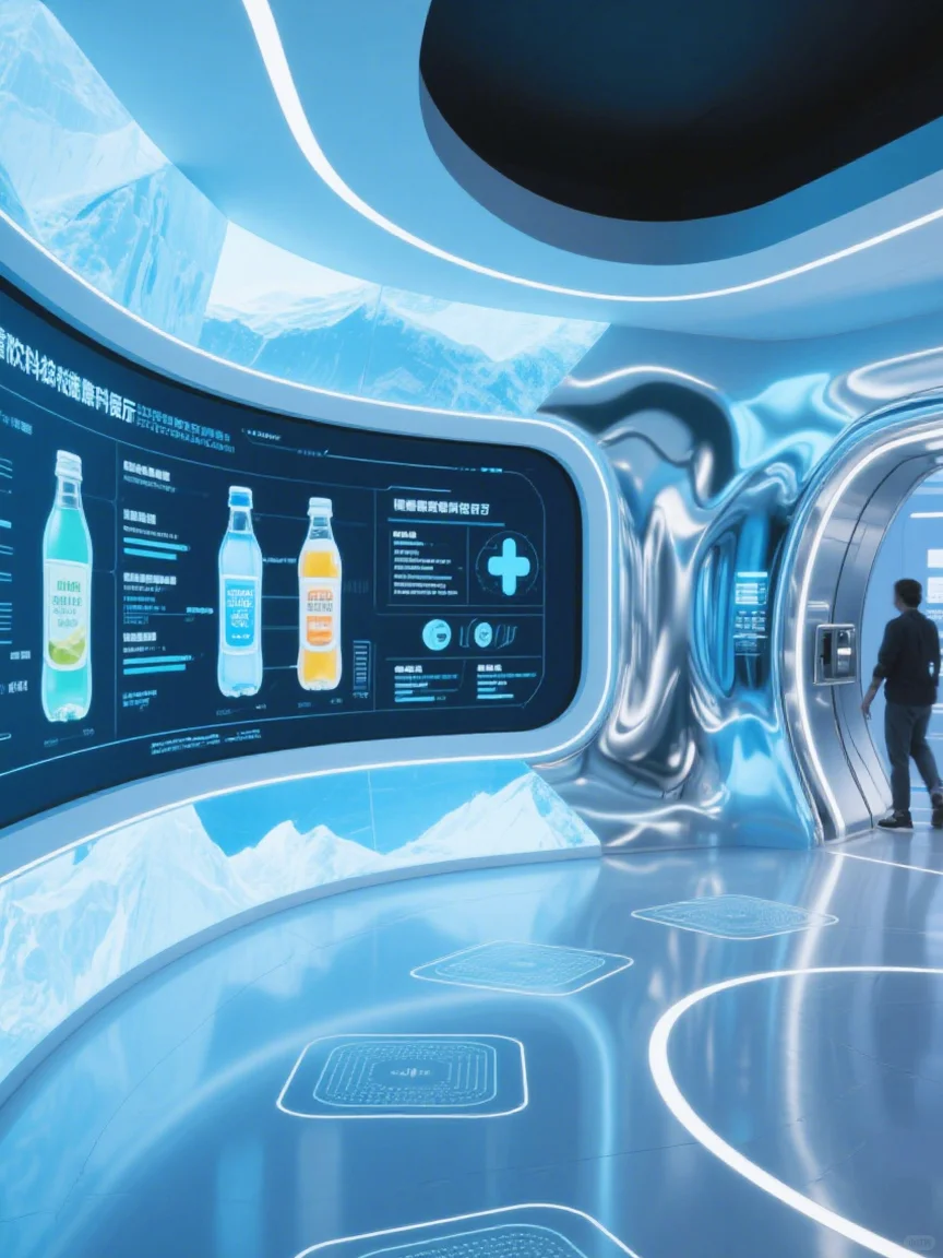 饮料科技展厅案例！这设计很哇塞！
