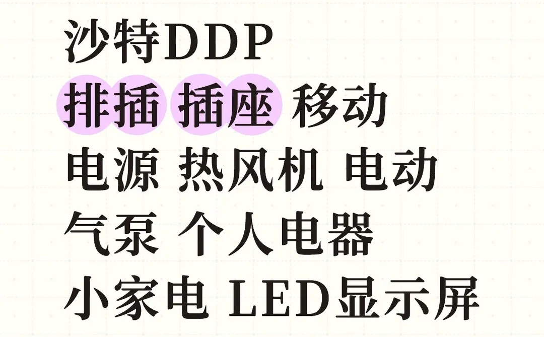 沙特DDP