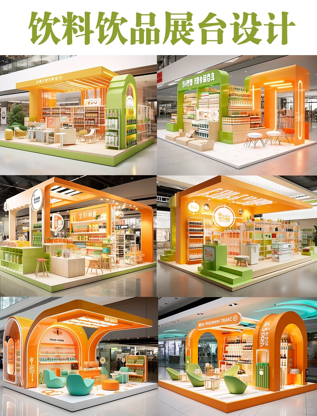 小清新风格的展台设计，吸引眼球的展位设计