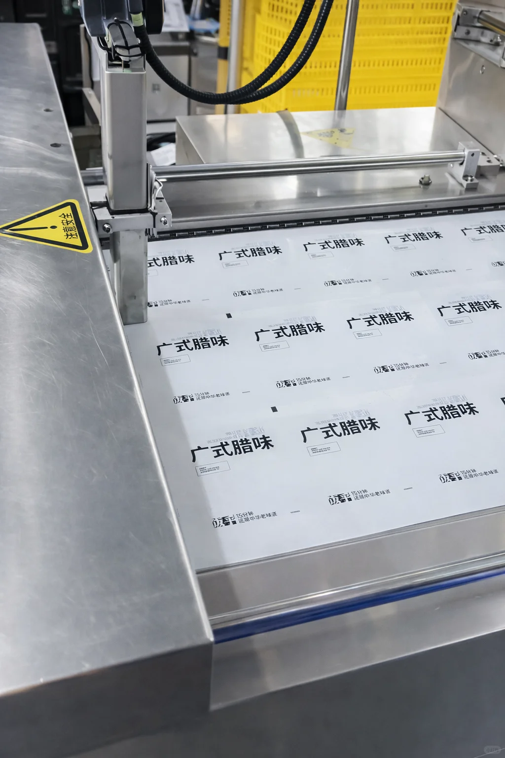 腊肠喷码机全自动联动包装线真实降本方案