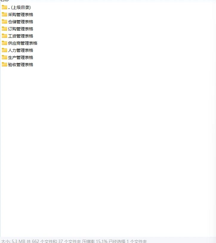 采购供应链等表格大全