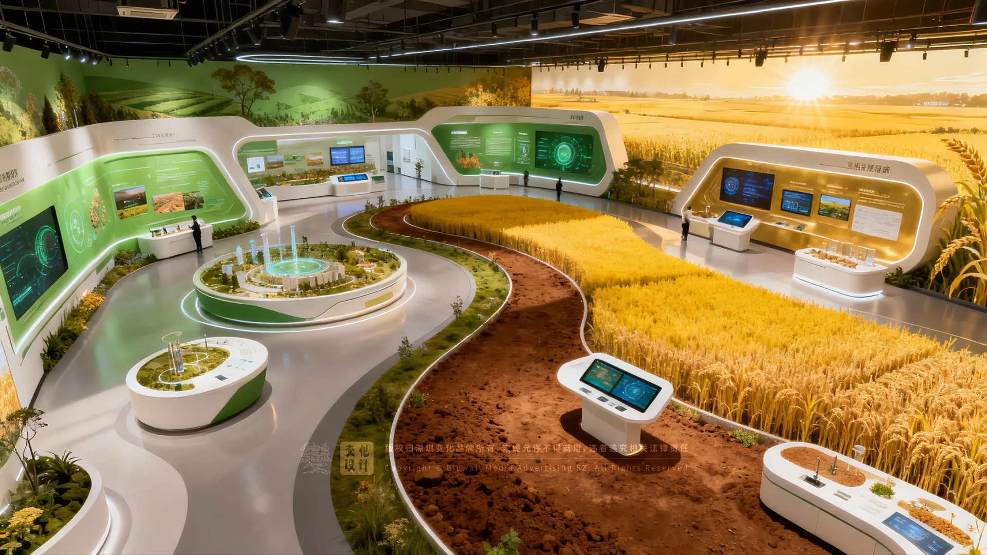 原创展厅设计案例｜智能农业科技中心展厅