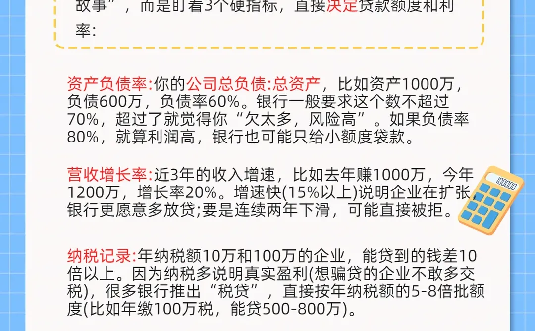 搞懂这三点,企业贷款不再难!