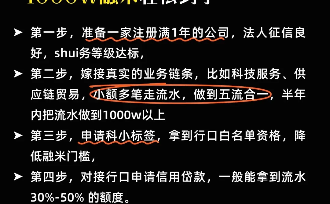 详细拆解企业孵化，1000个融米轻松到手