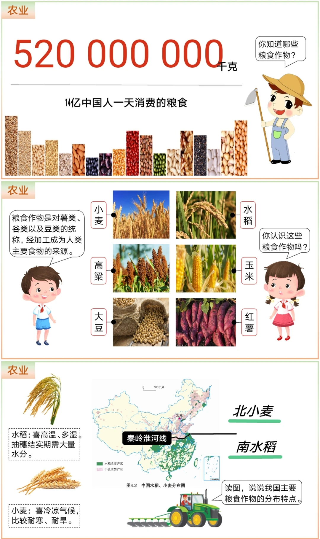 地理宝库｜这样讲中国的农业，学生超期待！