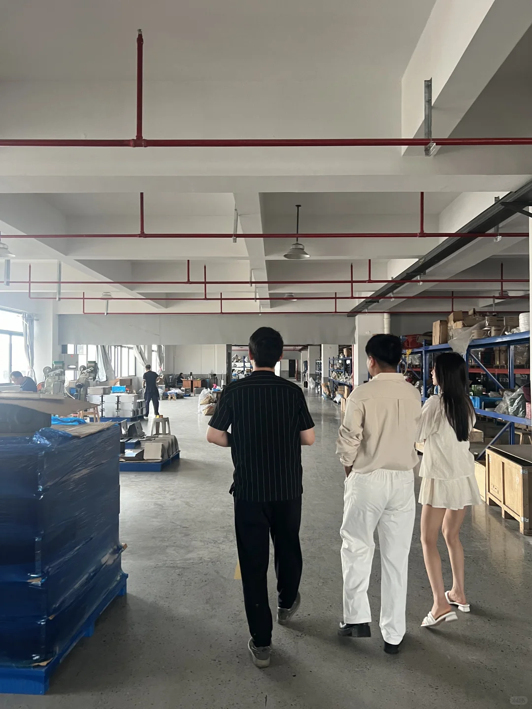 靠小红书做外贸的第123批客户到厂参观