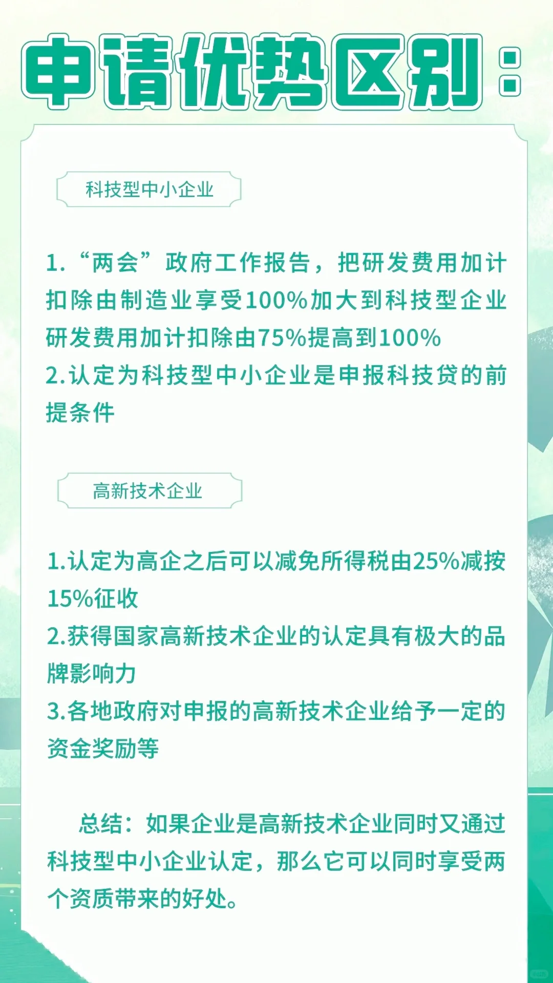 ?揭秘！高新技术企业VS科技型中小企业