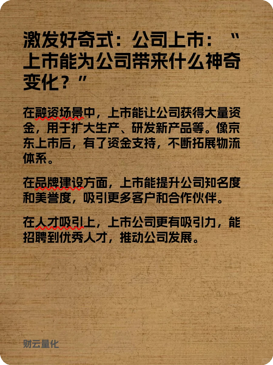 股票知识，公司上市