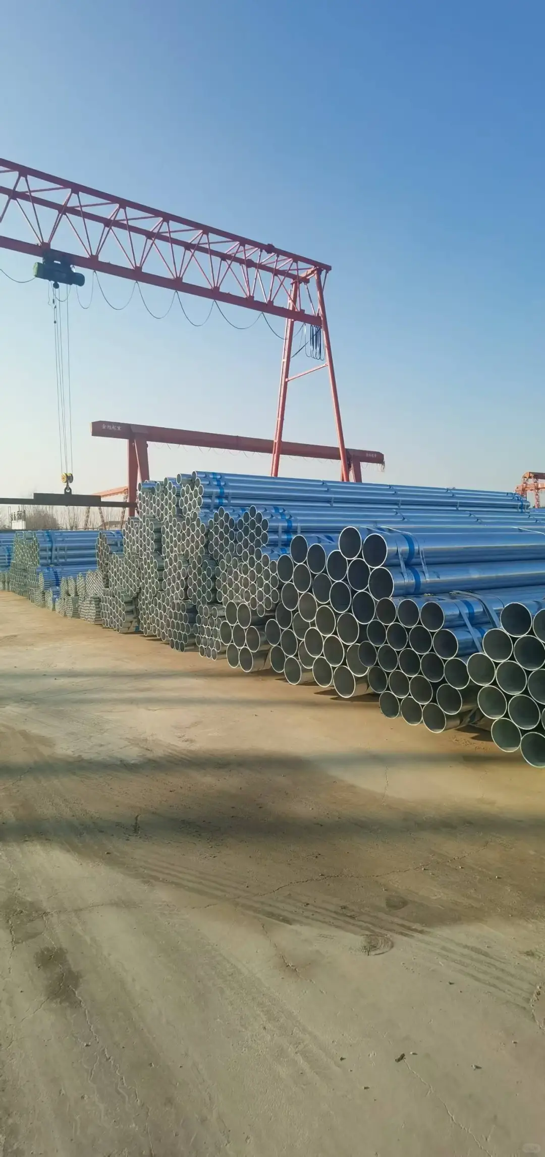 天津利达镀锌管，山东济南现货库存