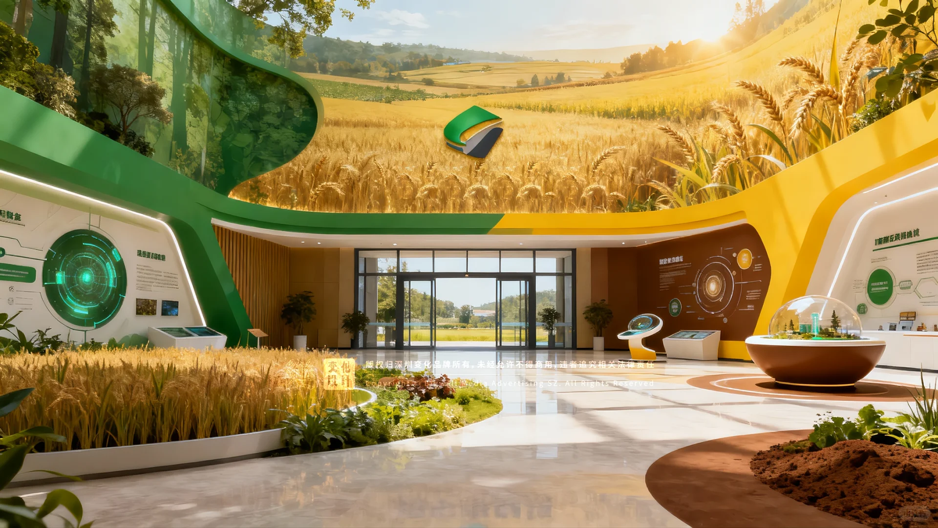 原创展厅设计案例｜智能农业科技中心展厅