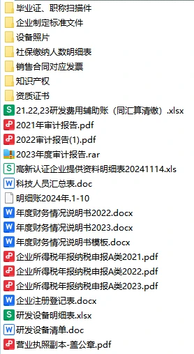高新技术企业申报服务?