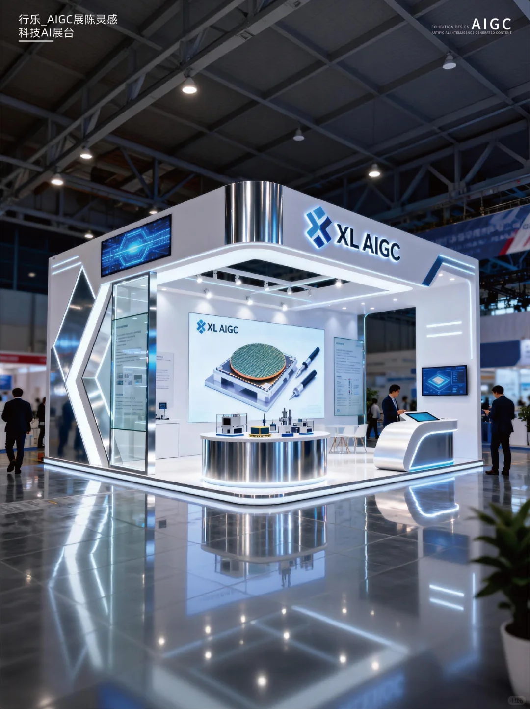 科技展会展台灵感|金属感