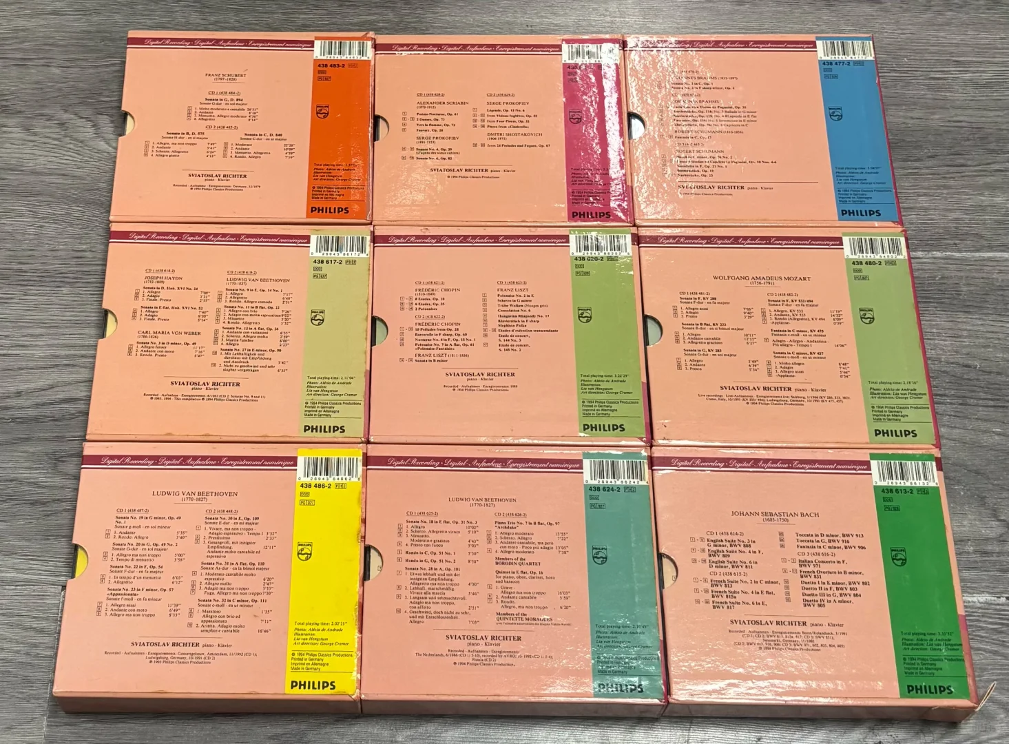 里赫特授权飞利浦公司录音21CD限量编号版