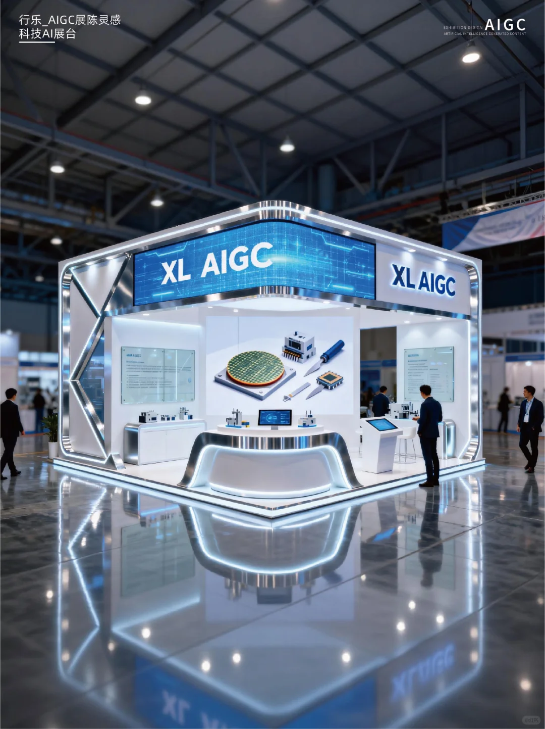 科技展会展台灵感|金属感