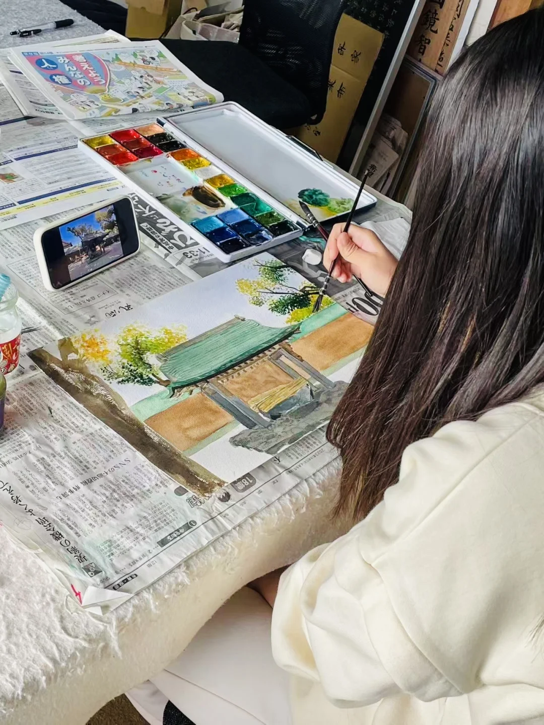 日本福冈｜鱼心堂书画印教室招生中